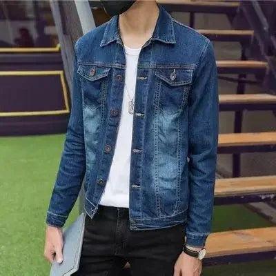 Vitality Wellness Store Denim Jacket Thickened Fleece Lined Loose Fit