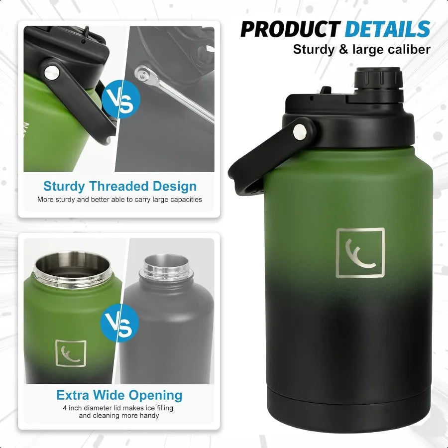 Insulated Double Vacuum Stainless Steel Water Bottle