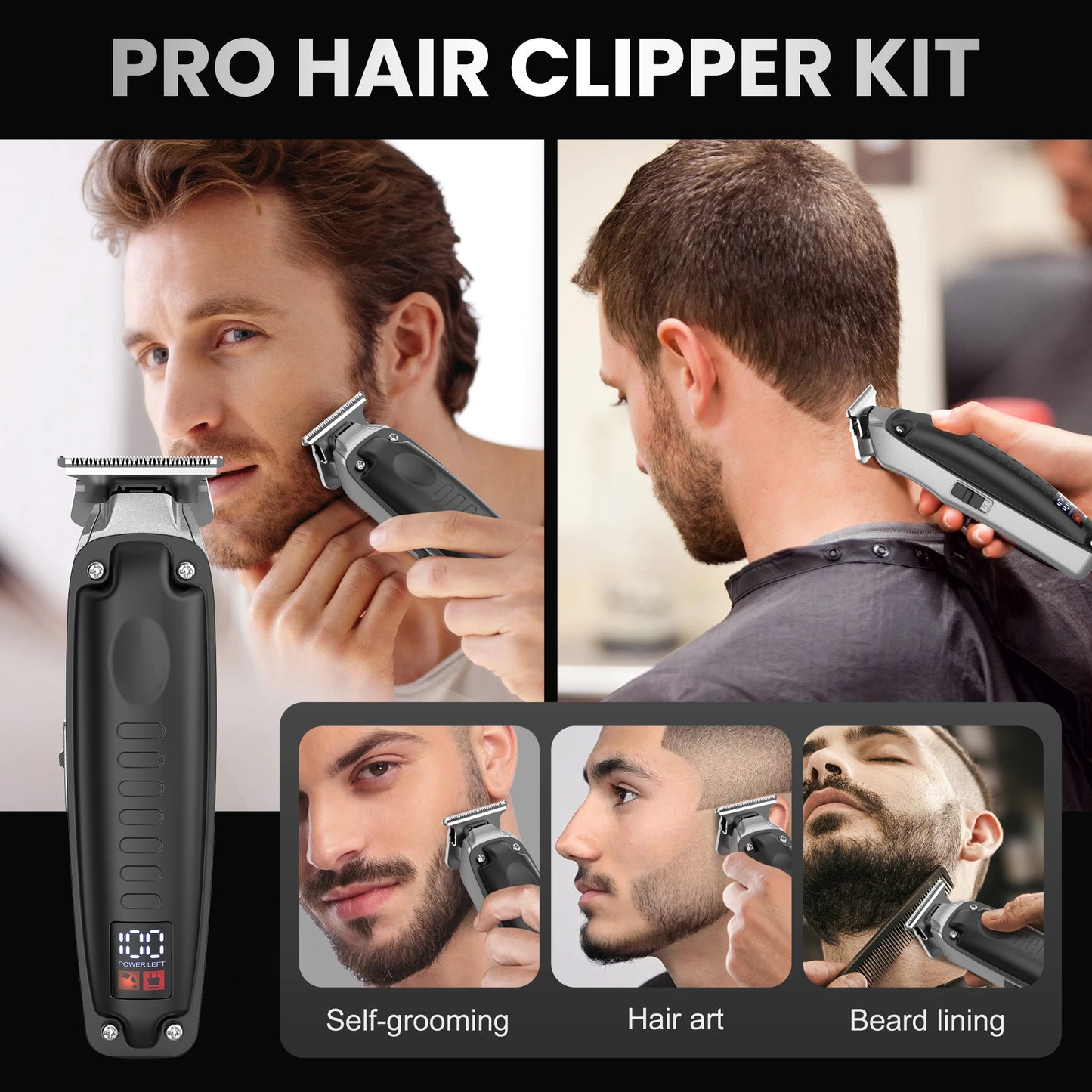 SEJOY Cordless Hair Clippers for Men Trimmer Kit Barber Machine