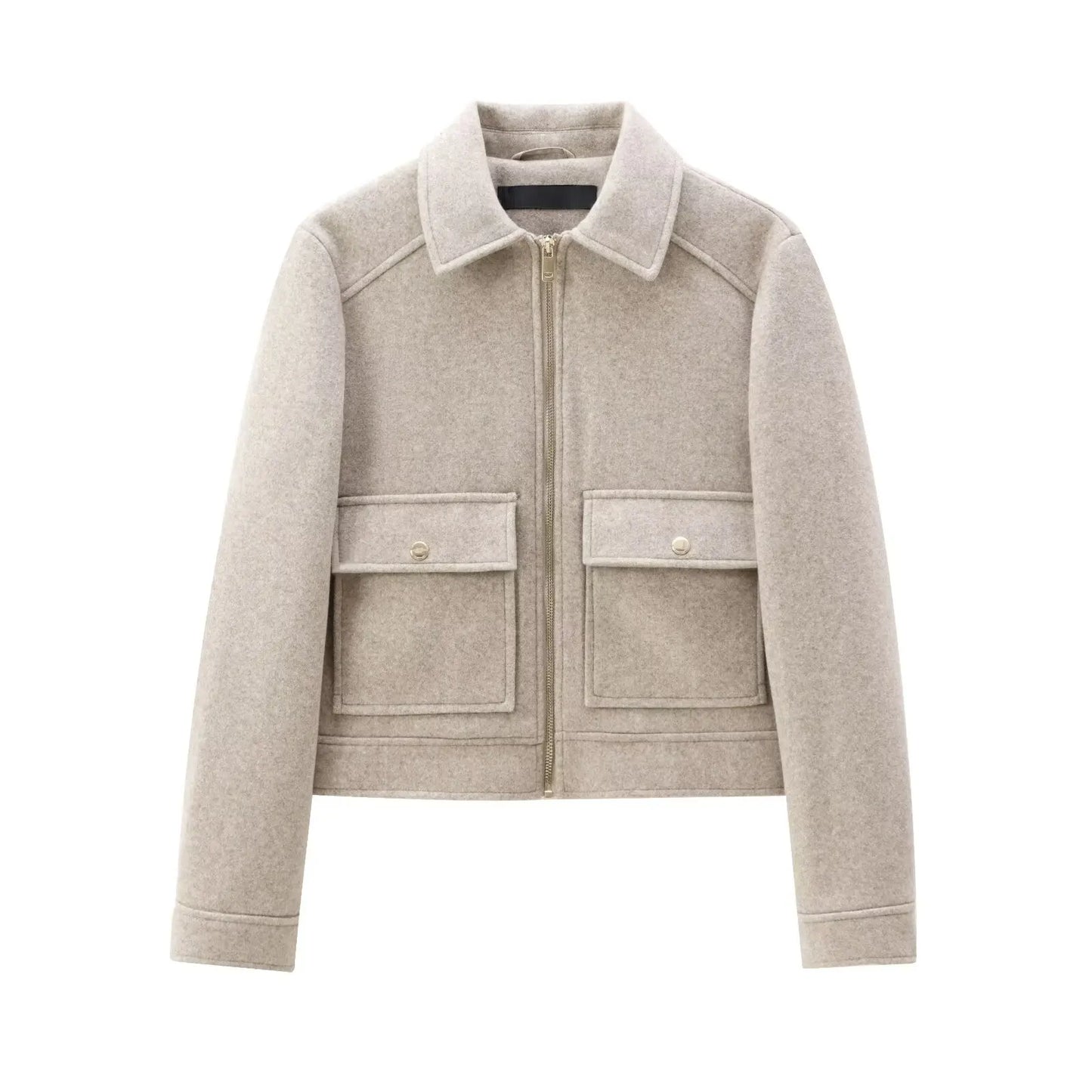 Women's Zipper Jacket Coat Outerwear Winter Elegant
