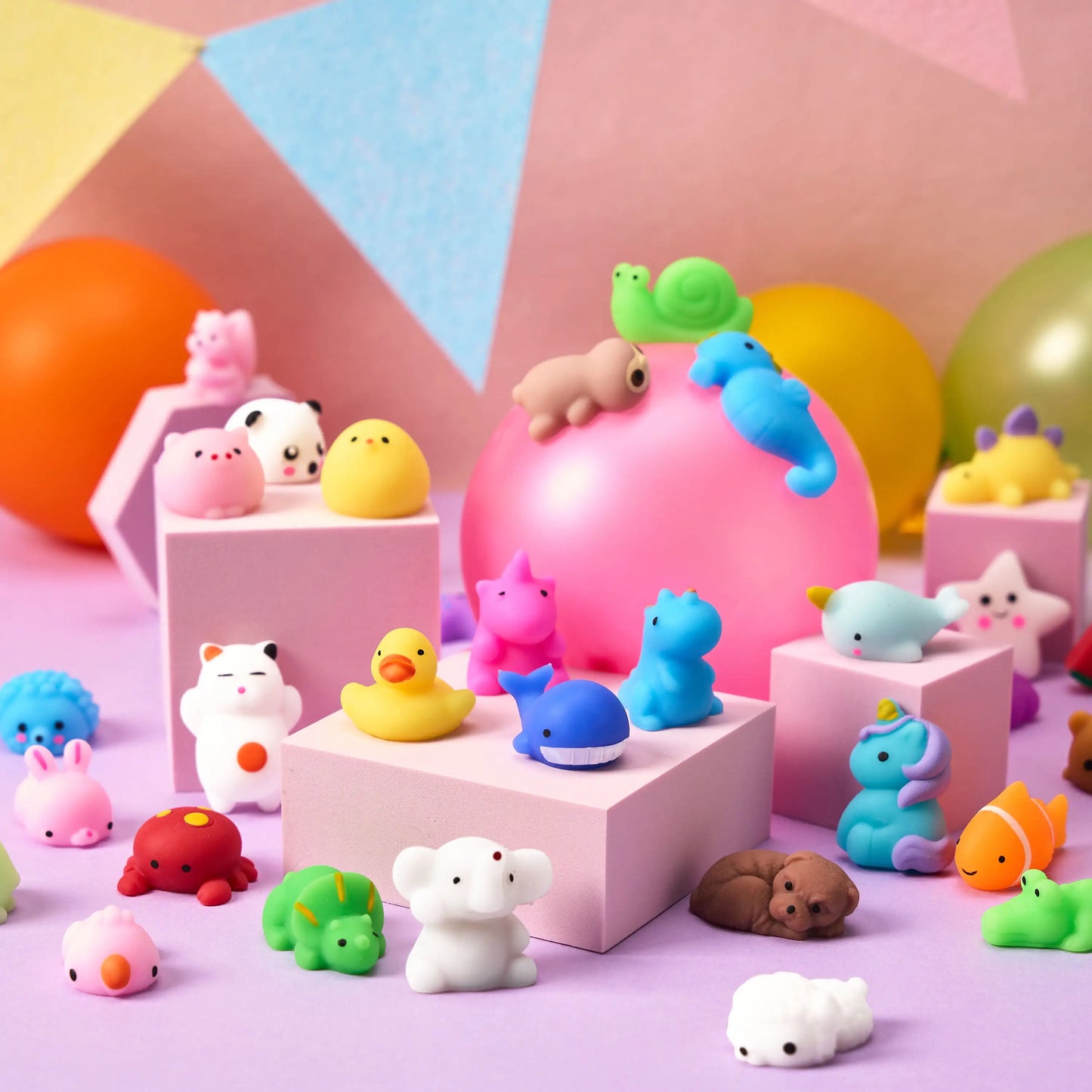Joyfy Mini Mochi Squishies 100 Pcs Kids Stress Relief Toys