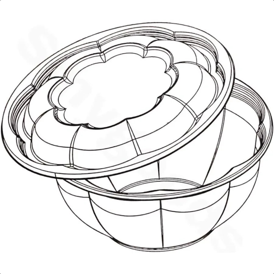 Smygoods Disposable Salad Bowls With Airtight Lids For Meal Prep