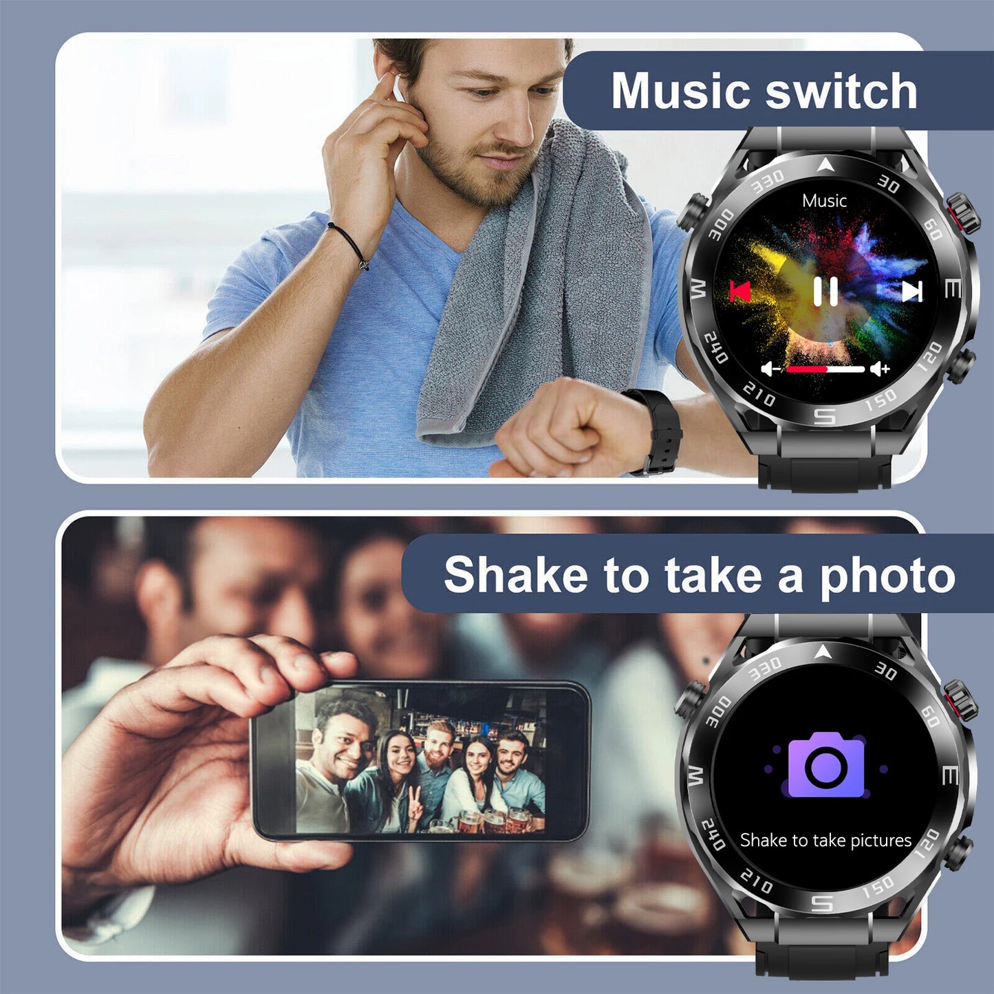 WO X5 Pro Max Smart Watch With NFC Health Monitoring