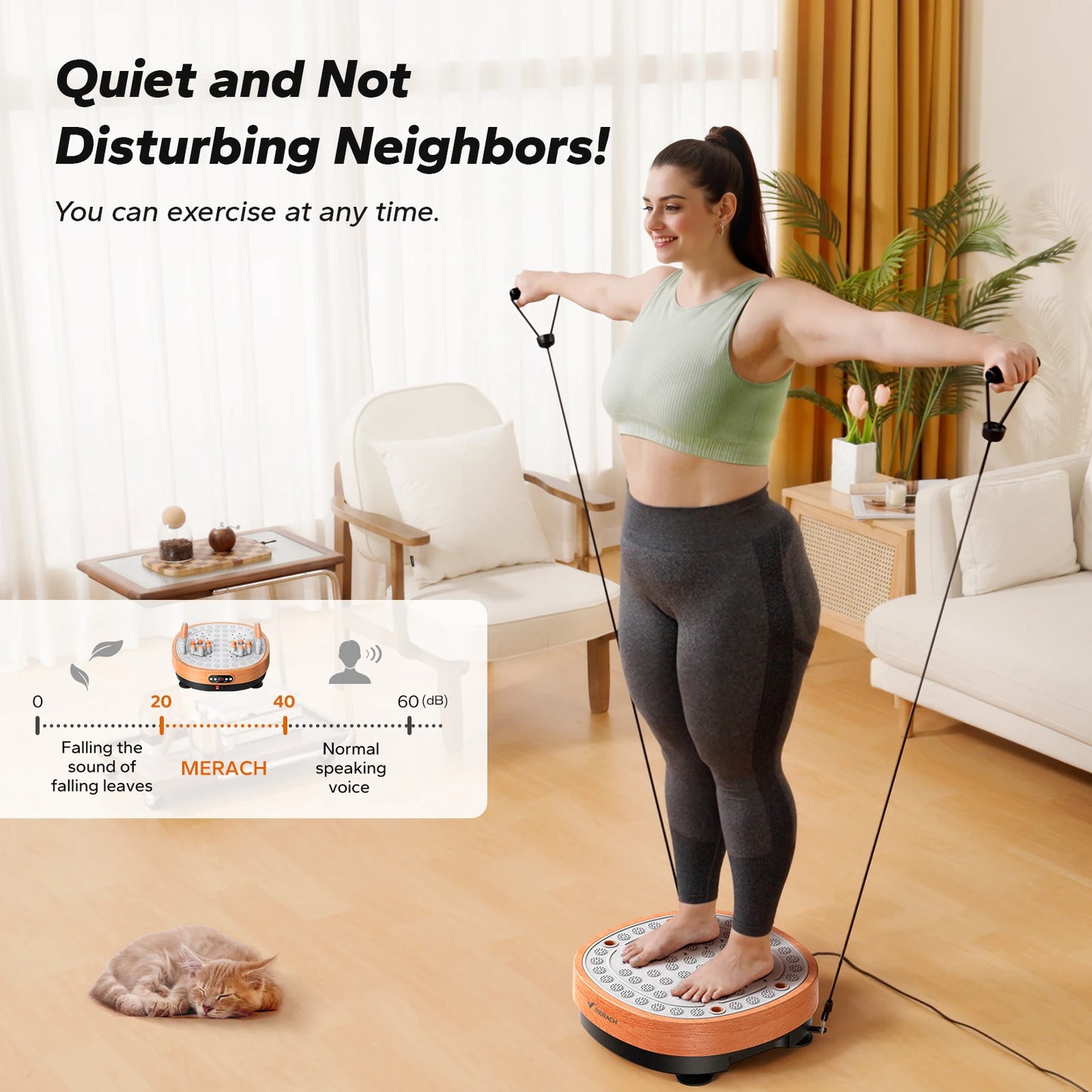 Merach Vibration Plate Exercise Machine For Whole Body Vibration