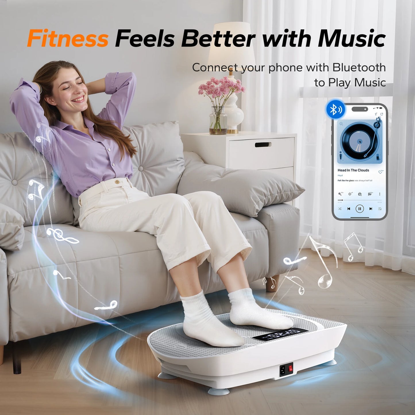 Merach Vibration Plate Exercise Machine For Whole Body Fitness Workout