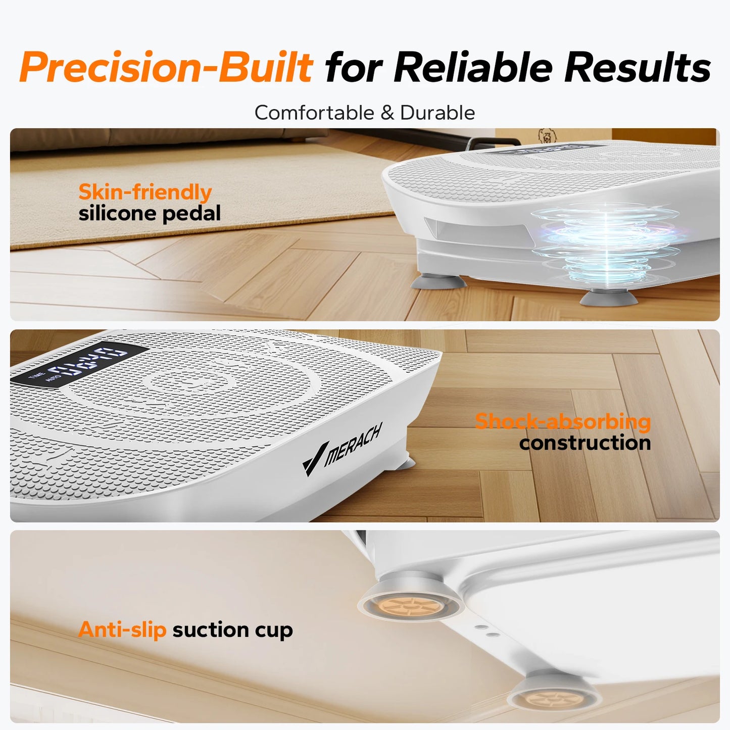 Merach Vibration Plate Exercise Machine For Whole Body Fitness Workout