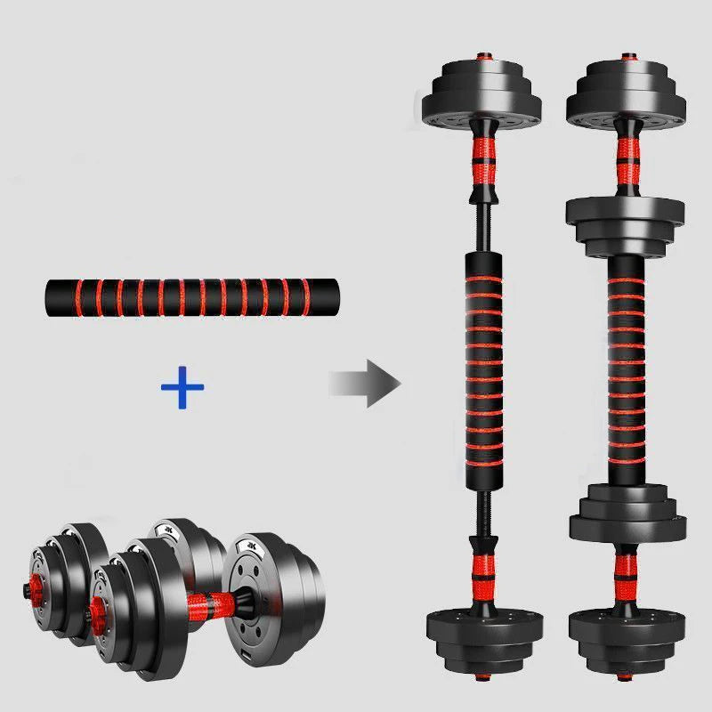 Vitality Wellness Store Adjustable Dumbbell Barbell Set For Home Gym
