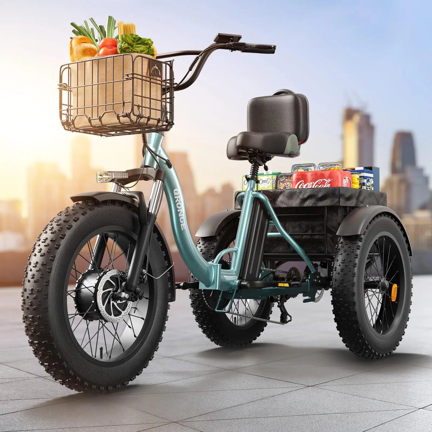 Vitality Wellness Store QRONGE 960W Electric Folding Trike