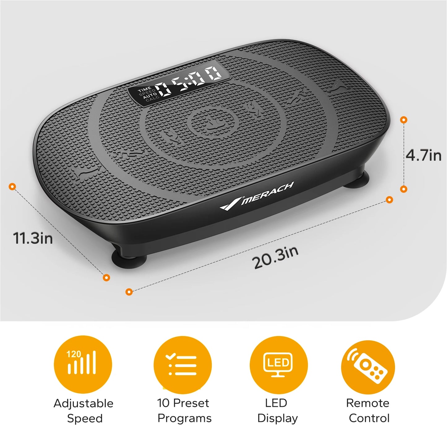 Merach Vibration Plate Exercise Machine For Whole Body Fitness Workout