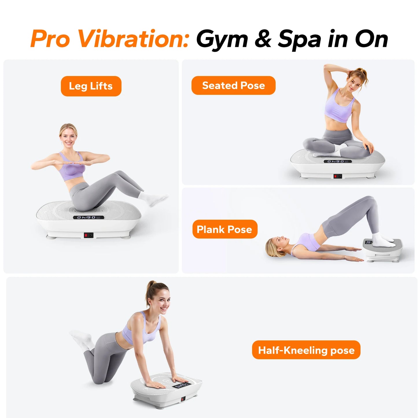 Merach Vibration Plate Exercise Machine For Whole Body Fitness Workout