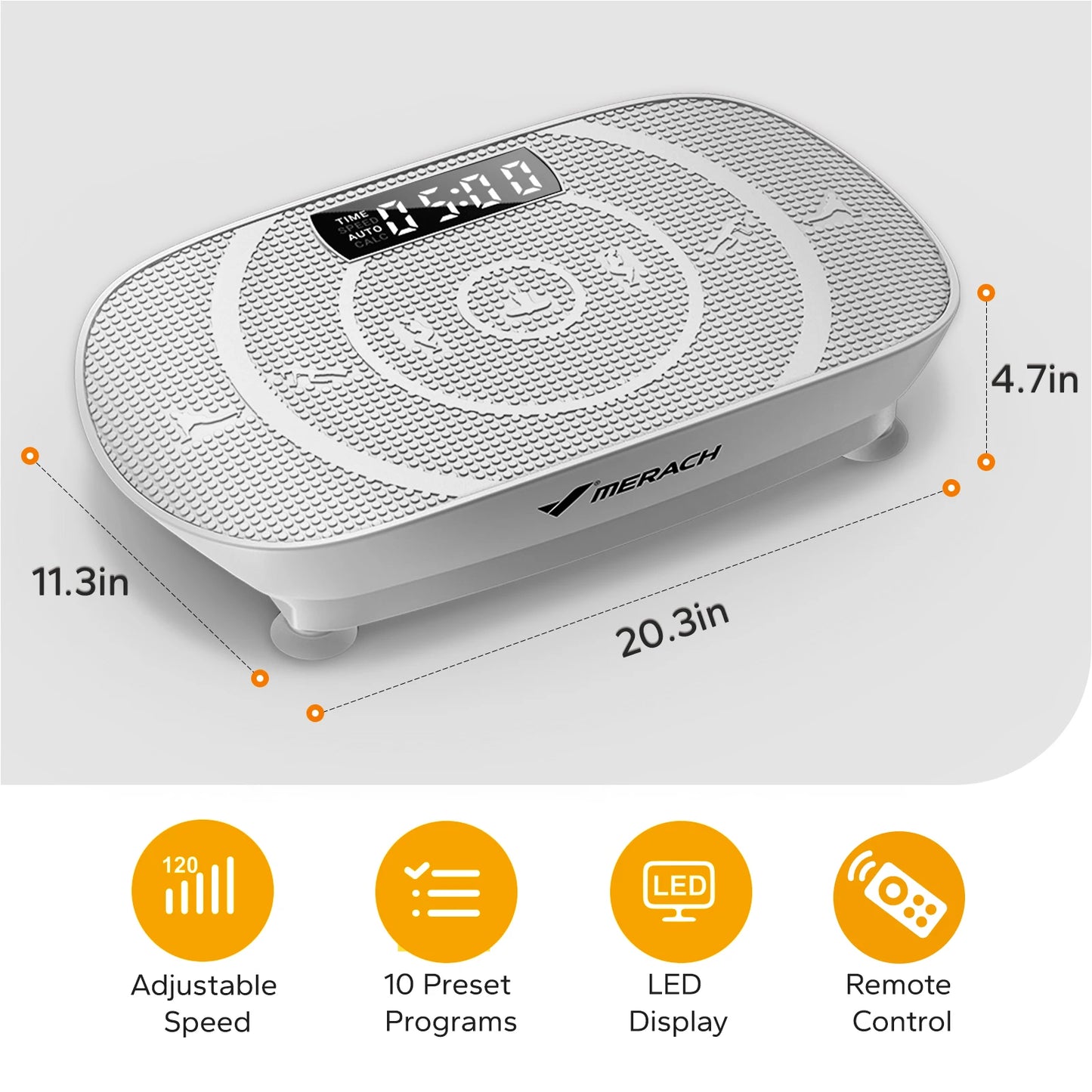 Merach Vibration Plate Exercise Machine For Whole Body Fitness Workout
