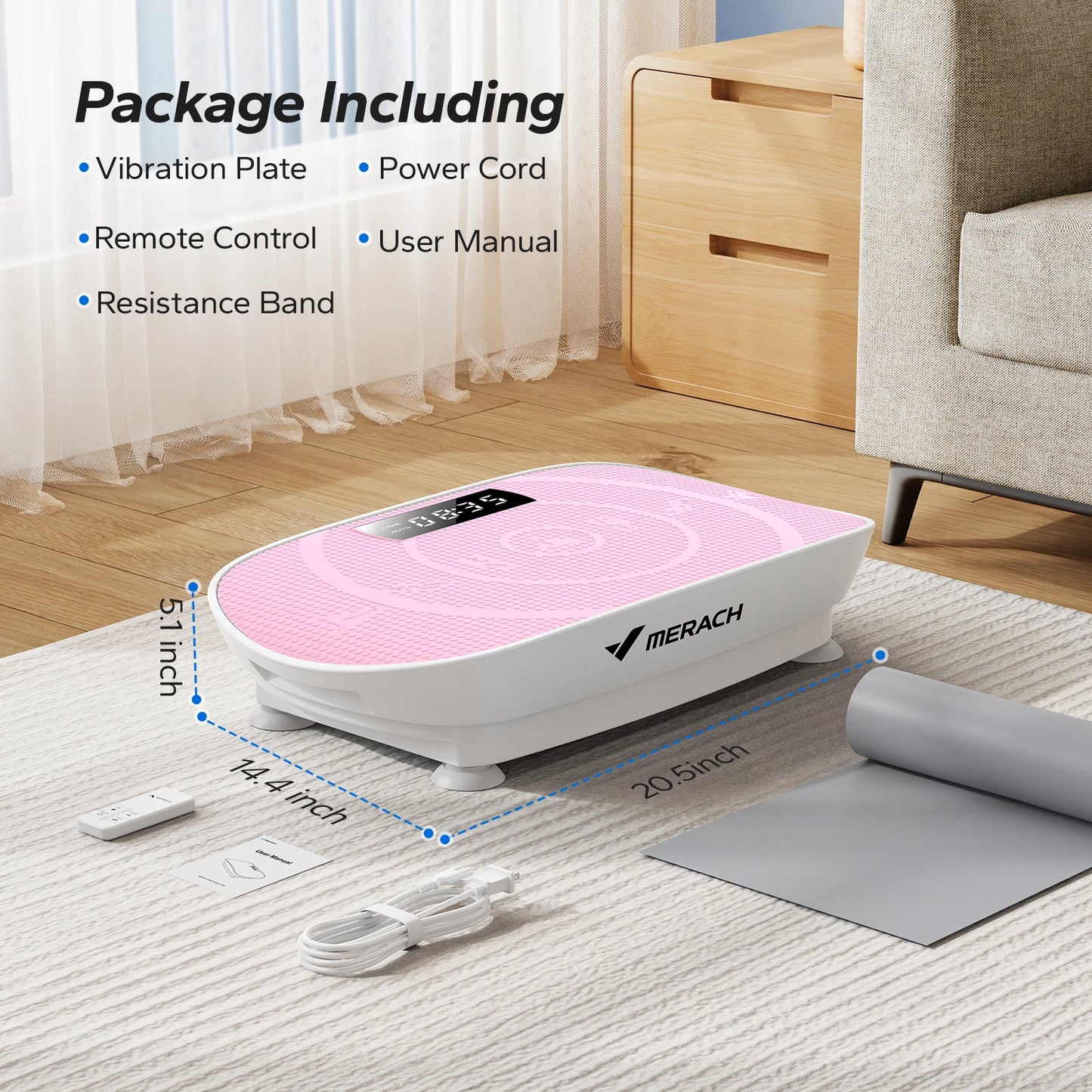 Merach Vibration Plate Exercise Machine For Whole Body Fitness Workout