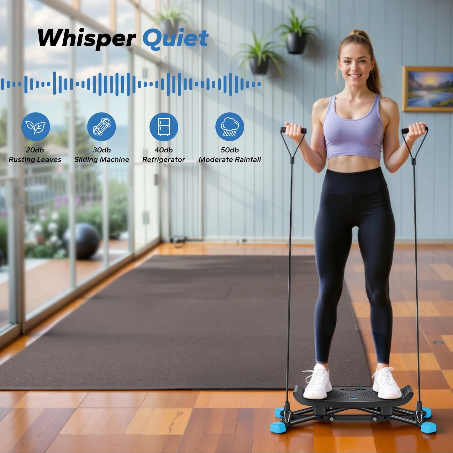 Merach Ski Machine Simulated Ski Training For Leg And Full Body Cardio Fitness