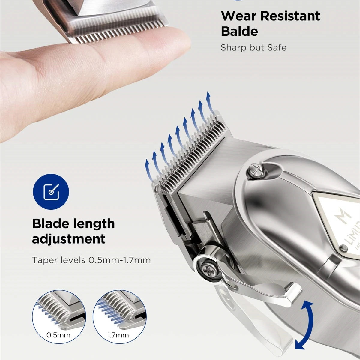 Fairywill Hair Clippers Professional Cordless Trimmer Grooming Kit For Men