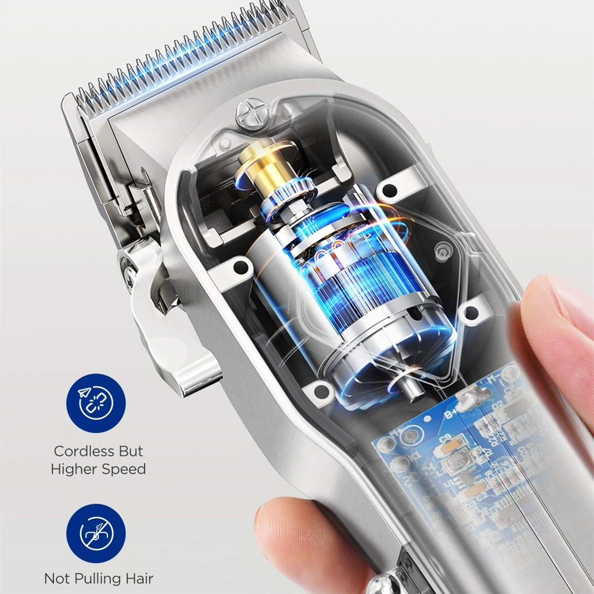 Fairywill Hair Clippers Professional Cordless Trimmer Grooming Kit For Men