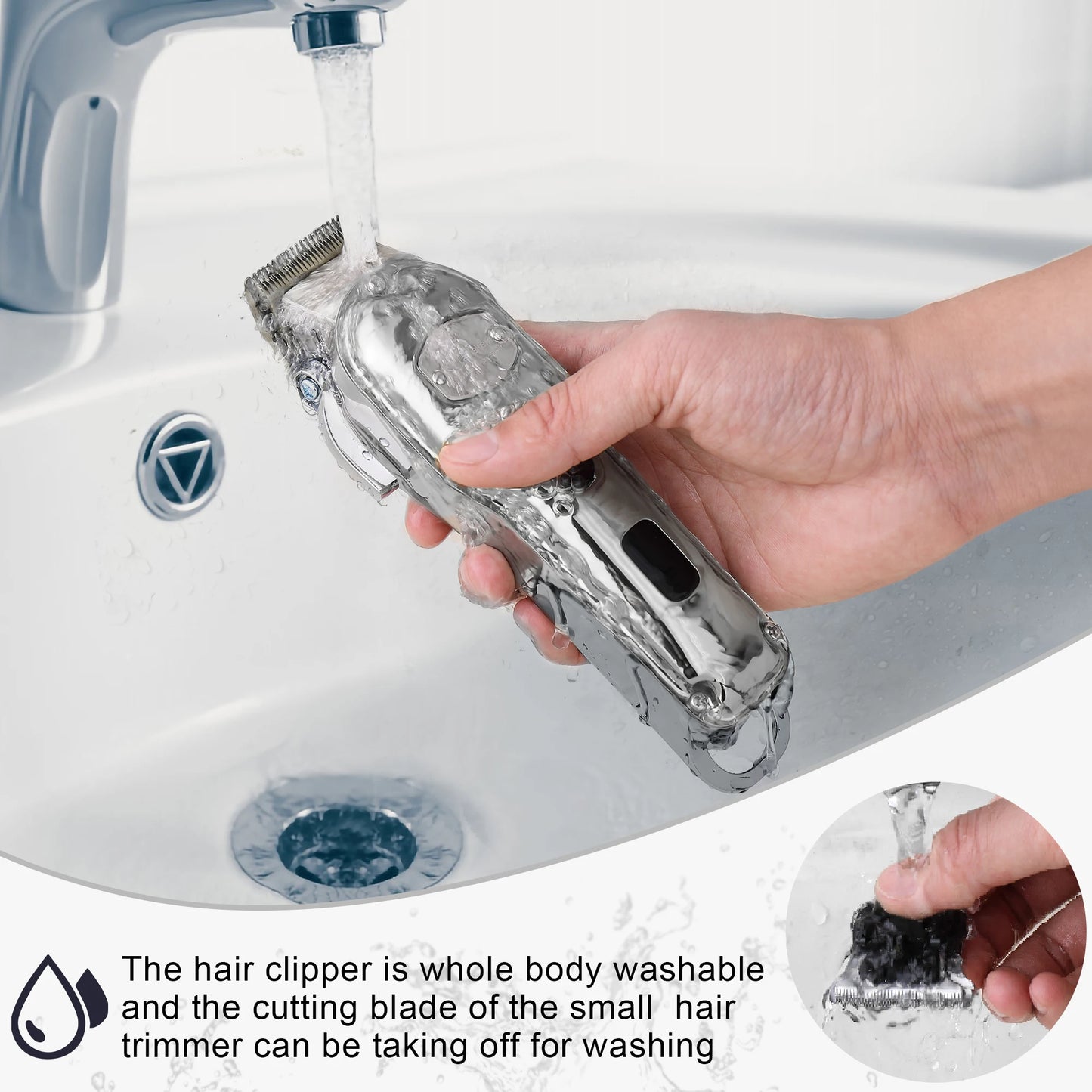 Hatteker Professional Hair Clipper Set Cordless LCD Display