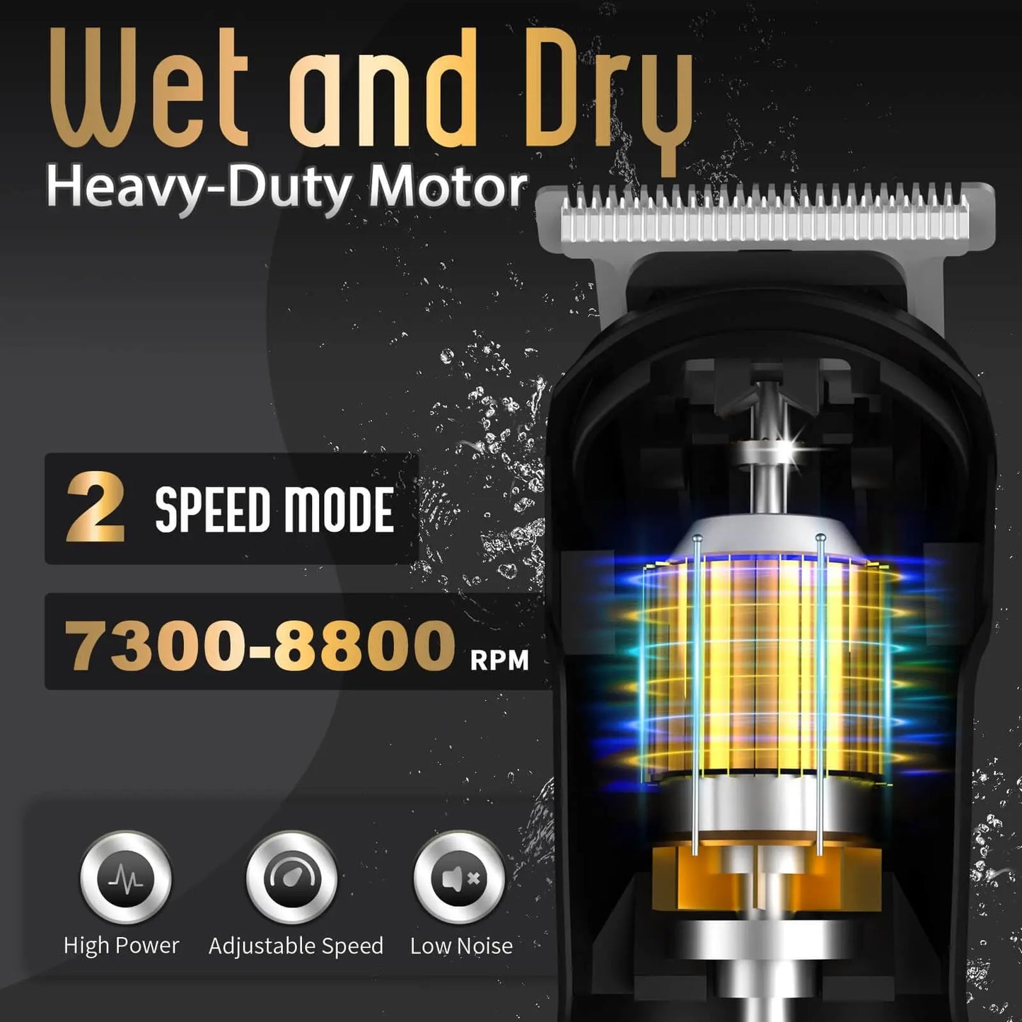 Ufree Beard Trimmer For Men Waterproof Electric Razor Cordless Grooming