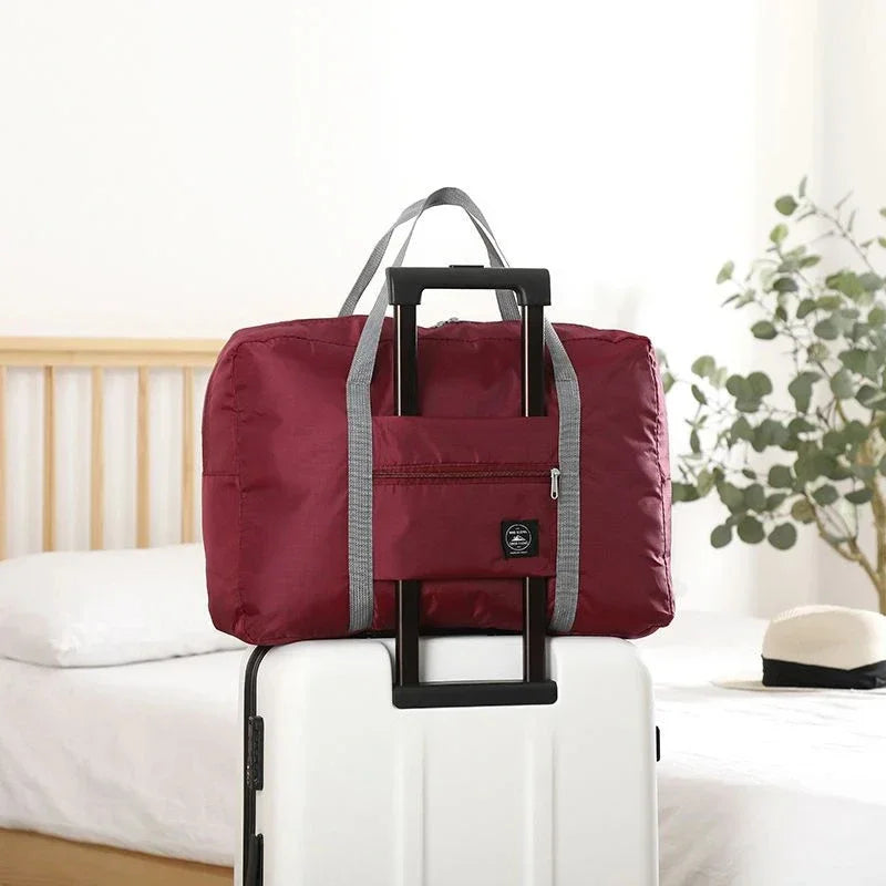 Foldable Nylon Travel Duffel Bag For Airlines And Weekend Trips