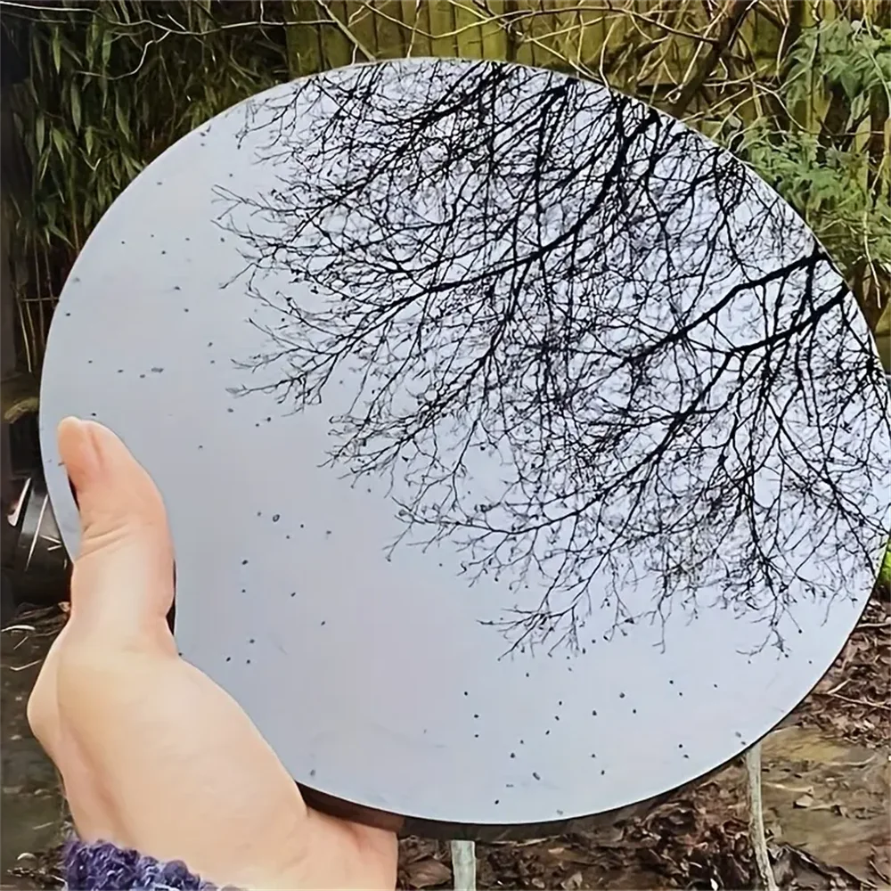 Obsidian Mirror Round Black Stone For Home Decor And Healing By Hignconcerned