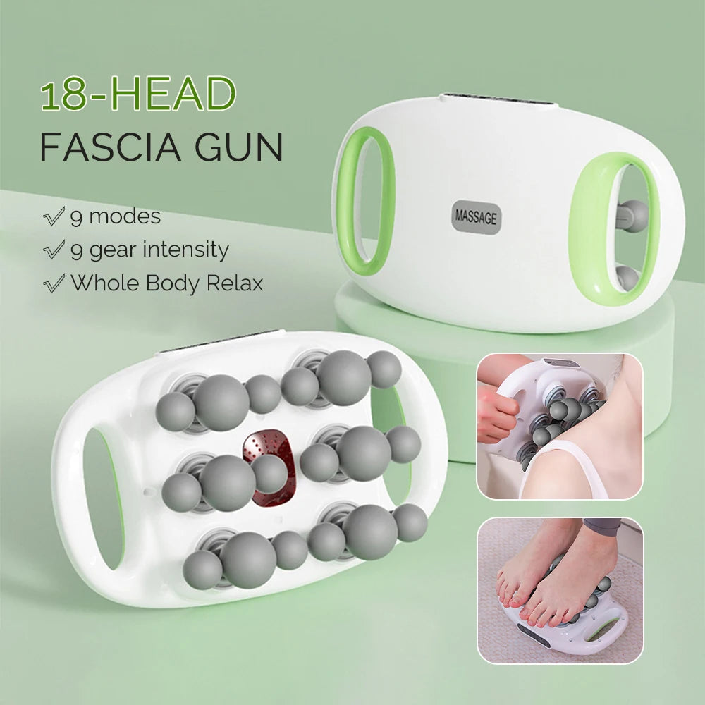 Iebilif Fascia Gun 18 Head High Frequency Deep Tissue Massager