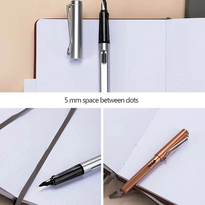 Hard Cover Dot Grid Notepad With Strap For Business Notes