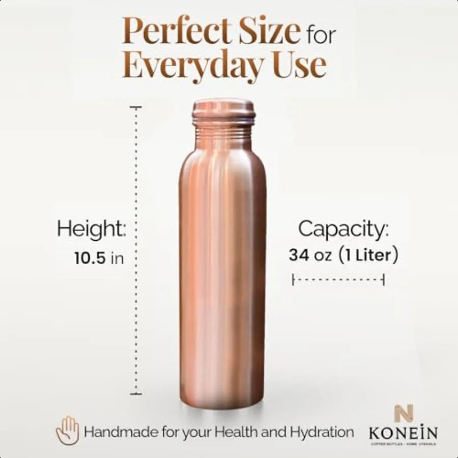 Ayurvedic Copper Water Bottle For Hydration And Healthy Living