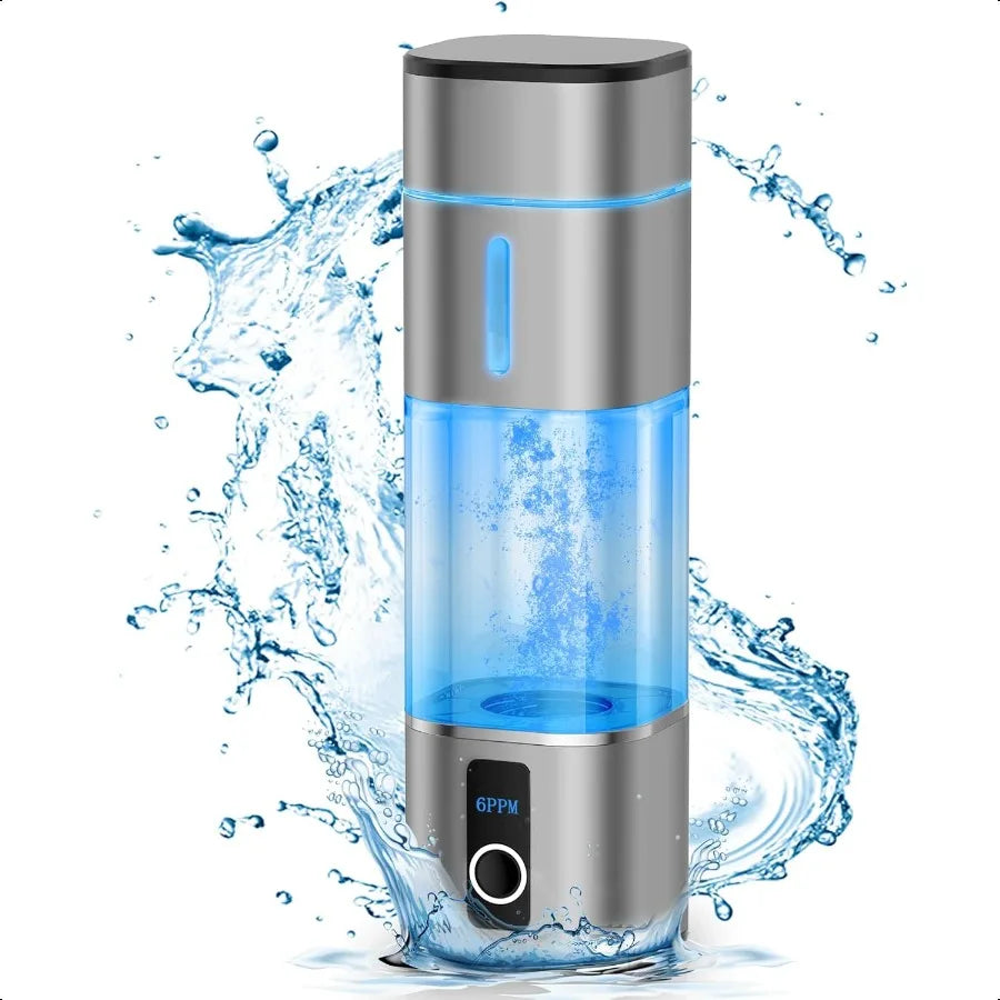 Hydrogen Water Bottle Portable Generator With LED Display For Office Travel