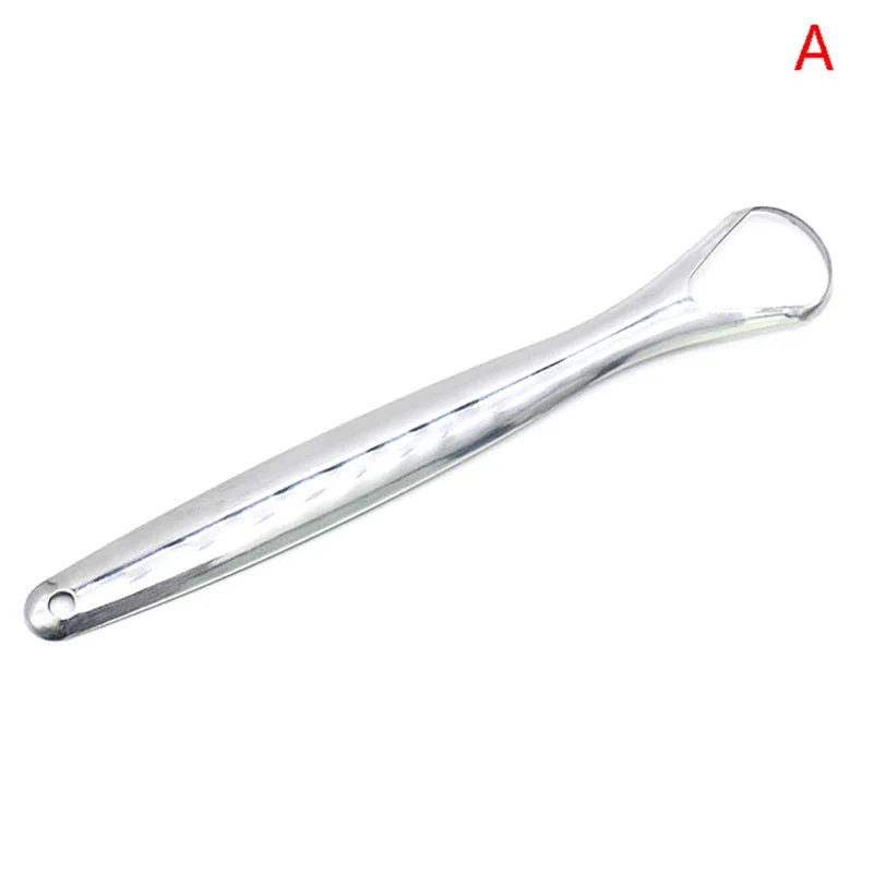 Stainless Steel Tongue Scraper Dental Oral Care Tool