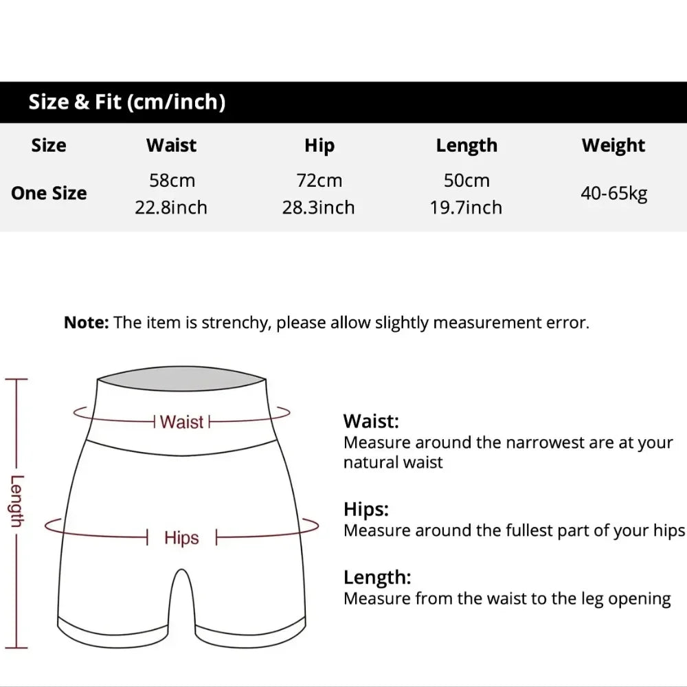 High Waist Biker Shorts Women For Yoga Running Tummy Control