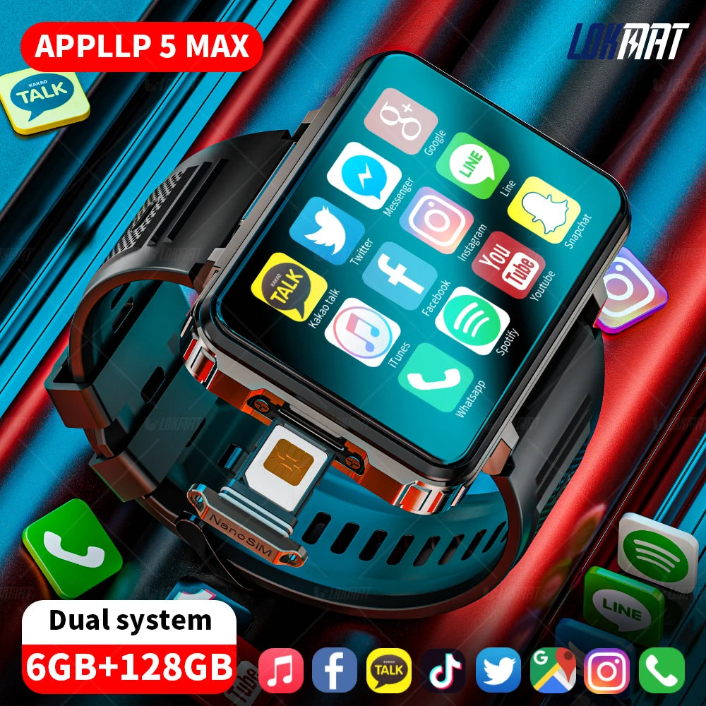 LOKMAT APPLLP 5 MAX Android Smartwatch Phone With 4G Calls