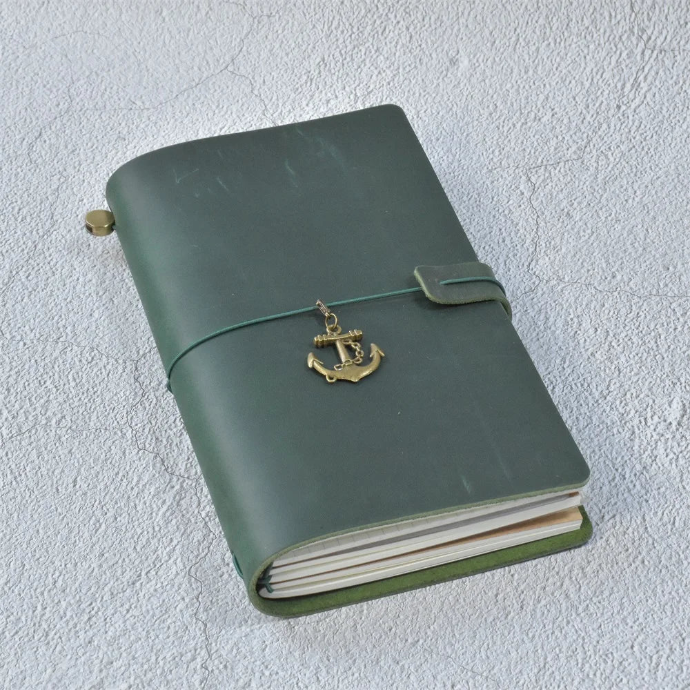 RAYSLIN Genuine Leather Journal Refillable Travel Notebook