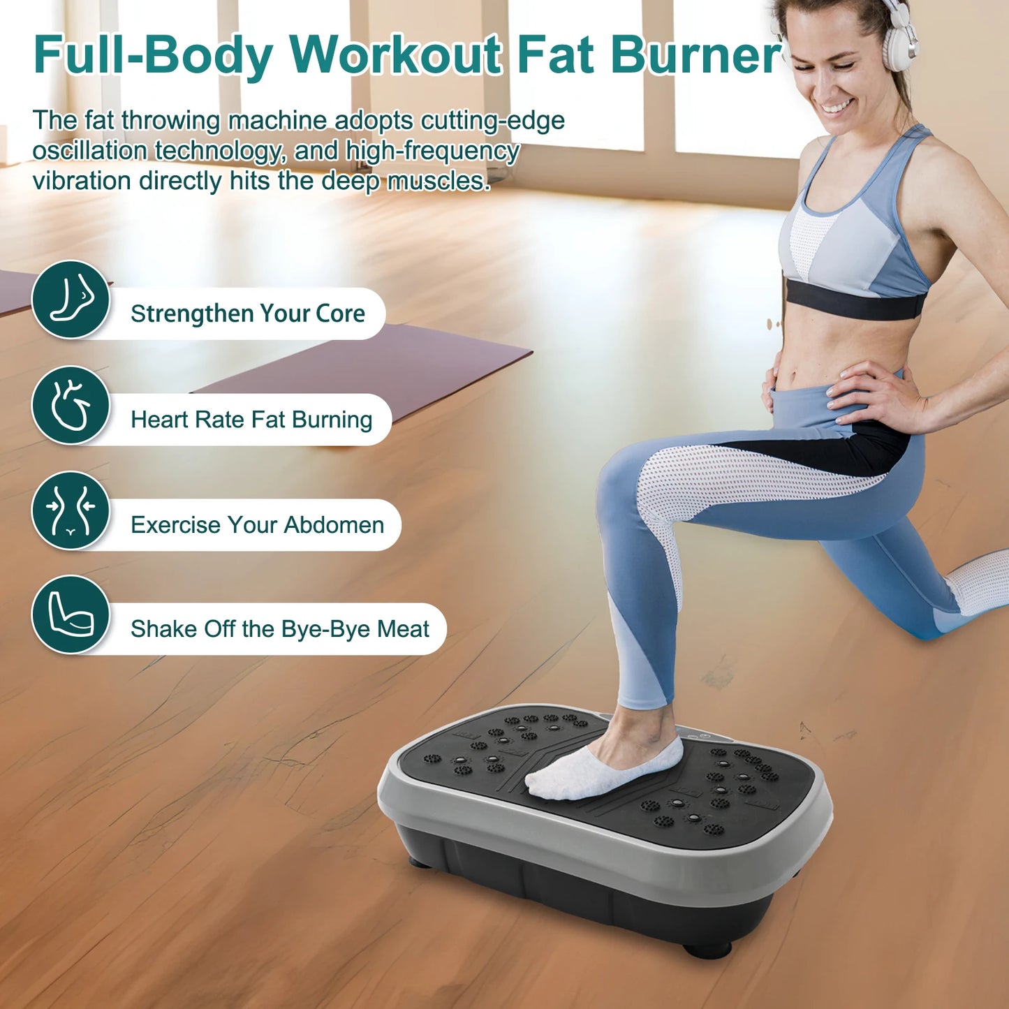 Vitality Wellness Store Vibration Plate Exercise Machine For Home Fitness