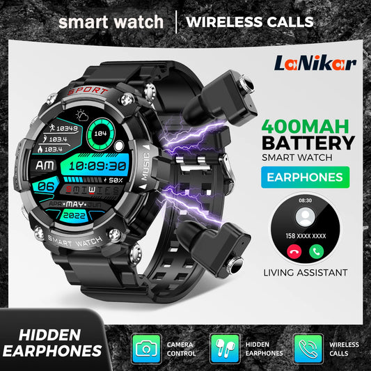 Vitality Wellness Store LaNikar Smart Watch AMOLED Headset Health Monitor