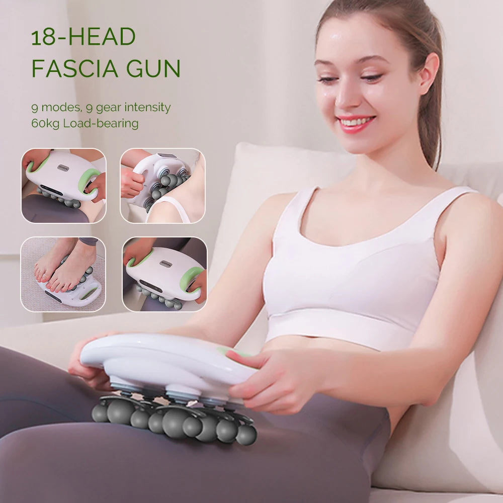 Iebilif Fascia Gun 18 Head High Frequency Deep Tissue Massager