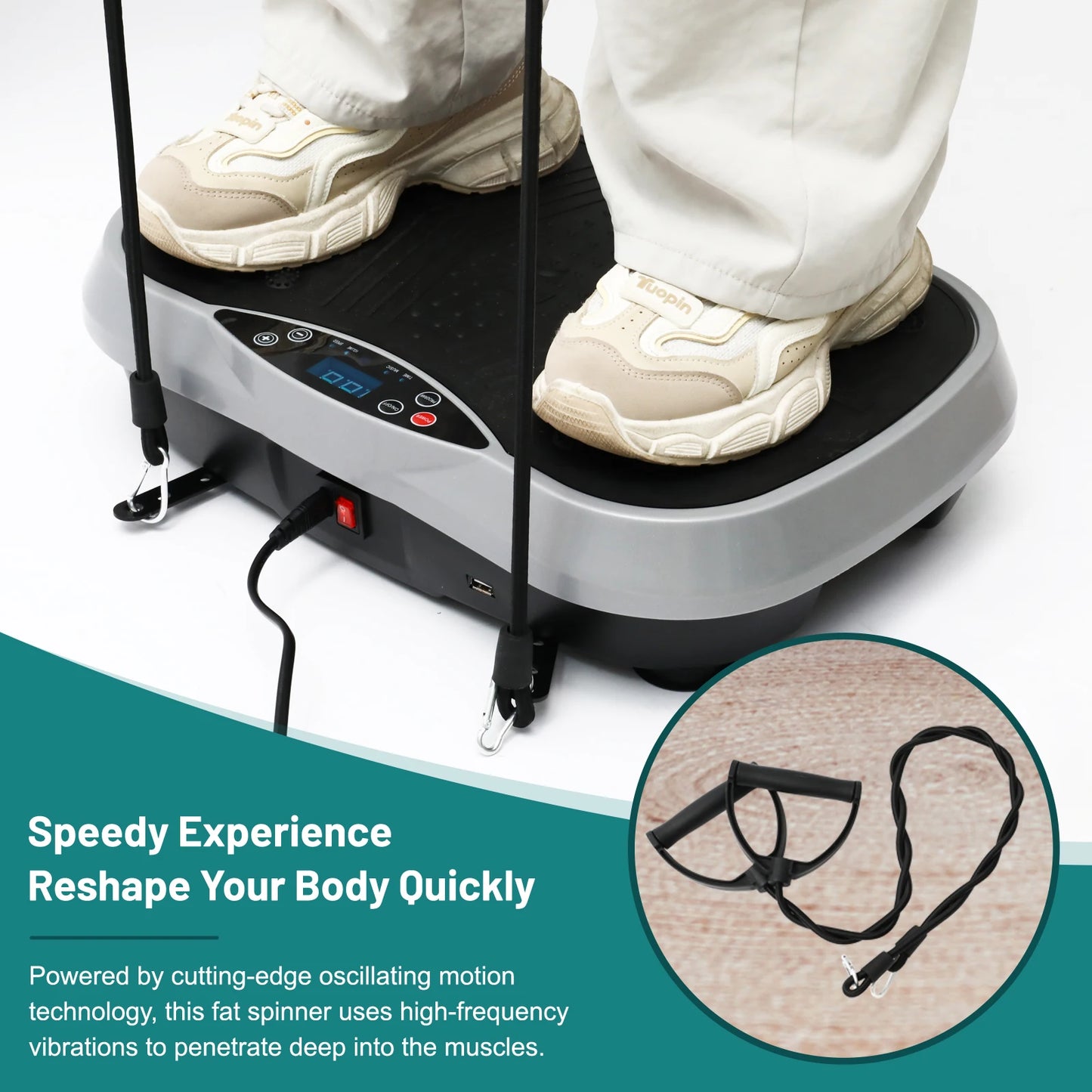 Vitality Wellness Store Vibration Plate Exercise Machine For Home Fitness