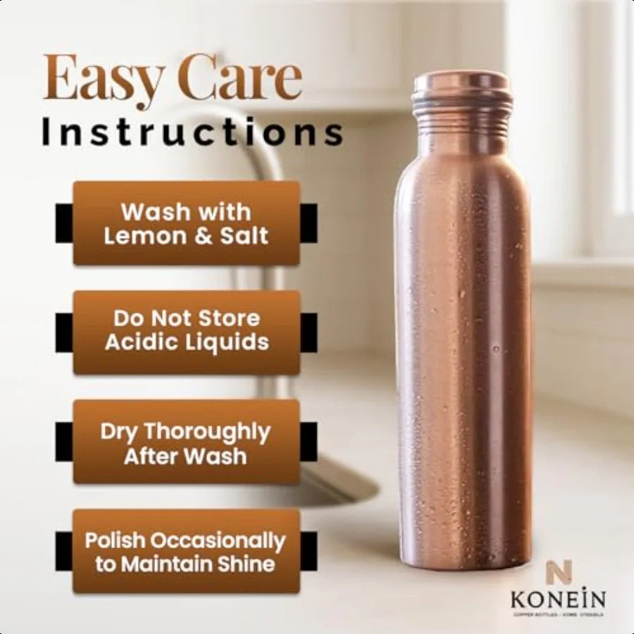 Ayurvedic Copper Water Bottle For Hydration And Healthy Living