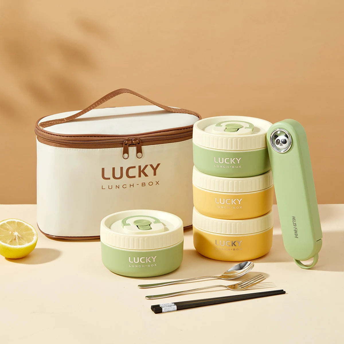 WORTHBUY Portable Sealed Thermal Lunch Box For Kids Steel Bento