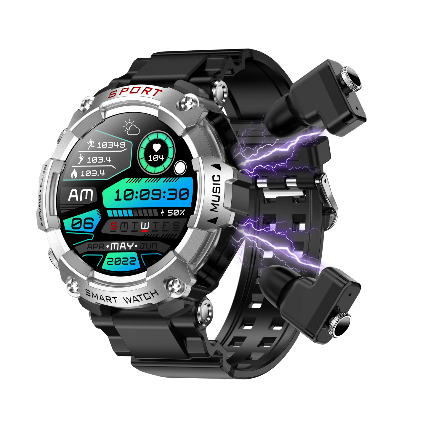 Vitality Wellness Store LaNikar Smart Watch AMOLED Headset Health Monitor
