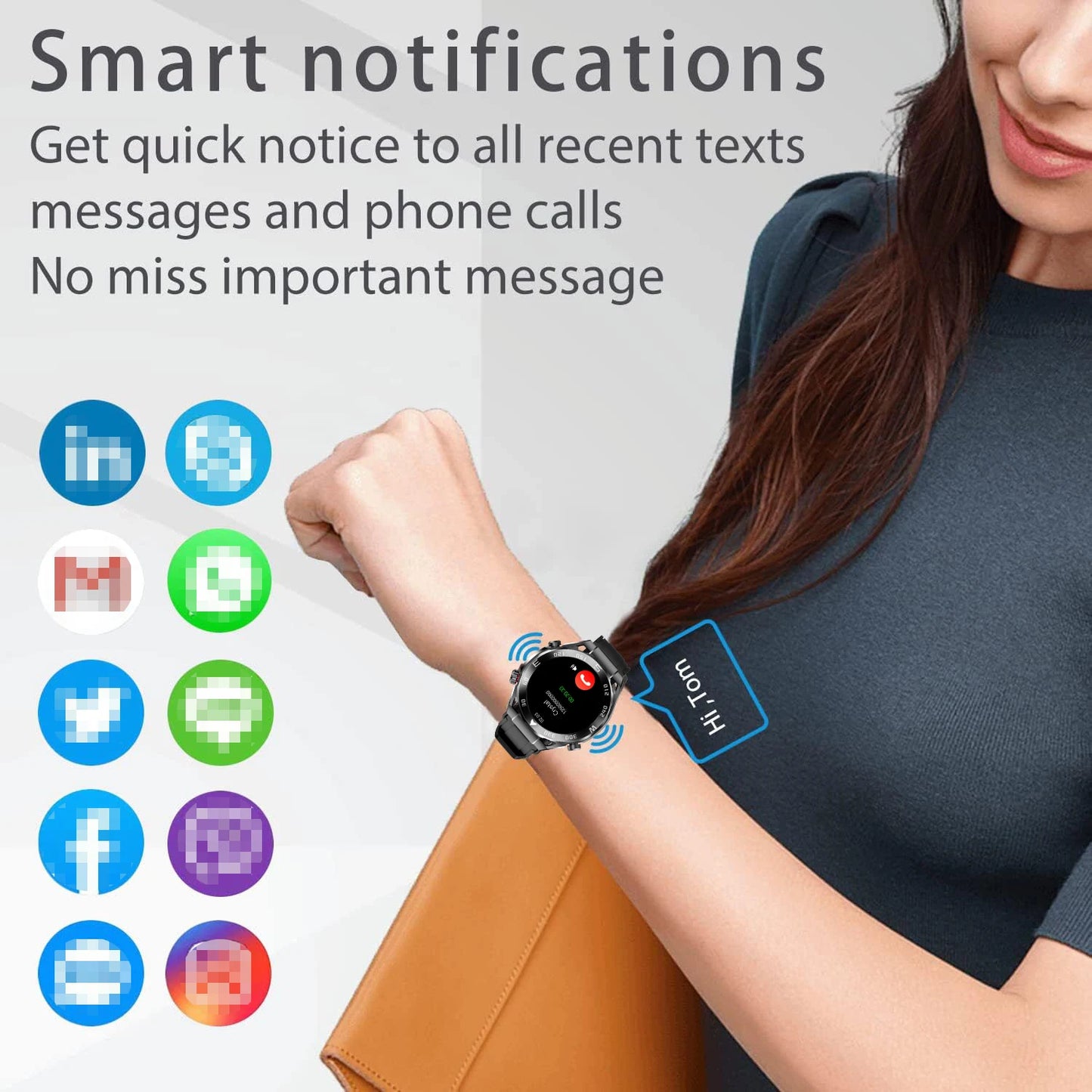 WO X5 Pro Max Smart Watch With NFC Health Monitoring