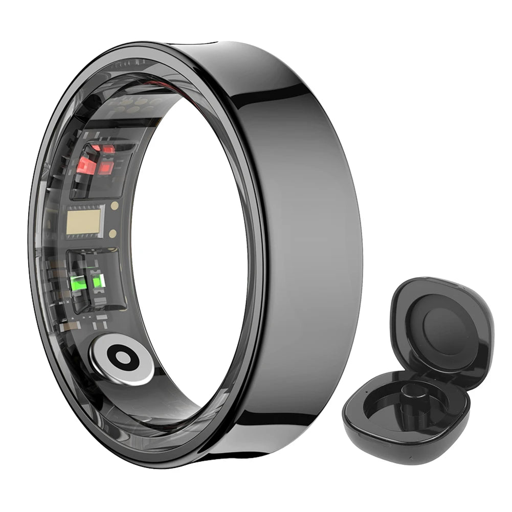 ALLOYSEED R09 Smart Ring Heart Rate Blood Oxygen Sleep Monitor