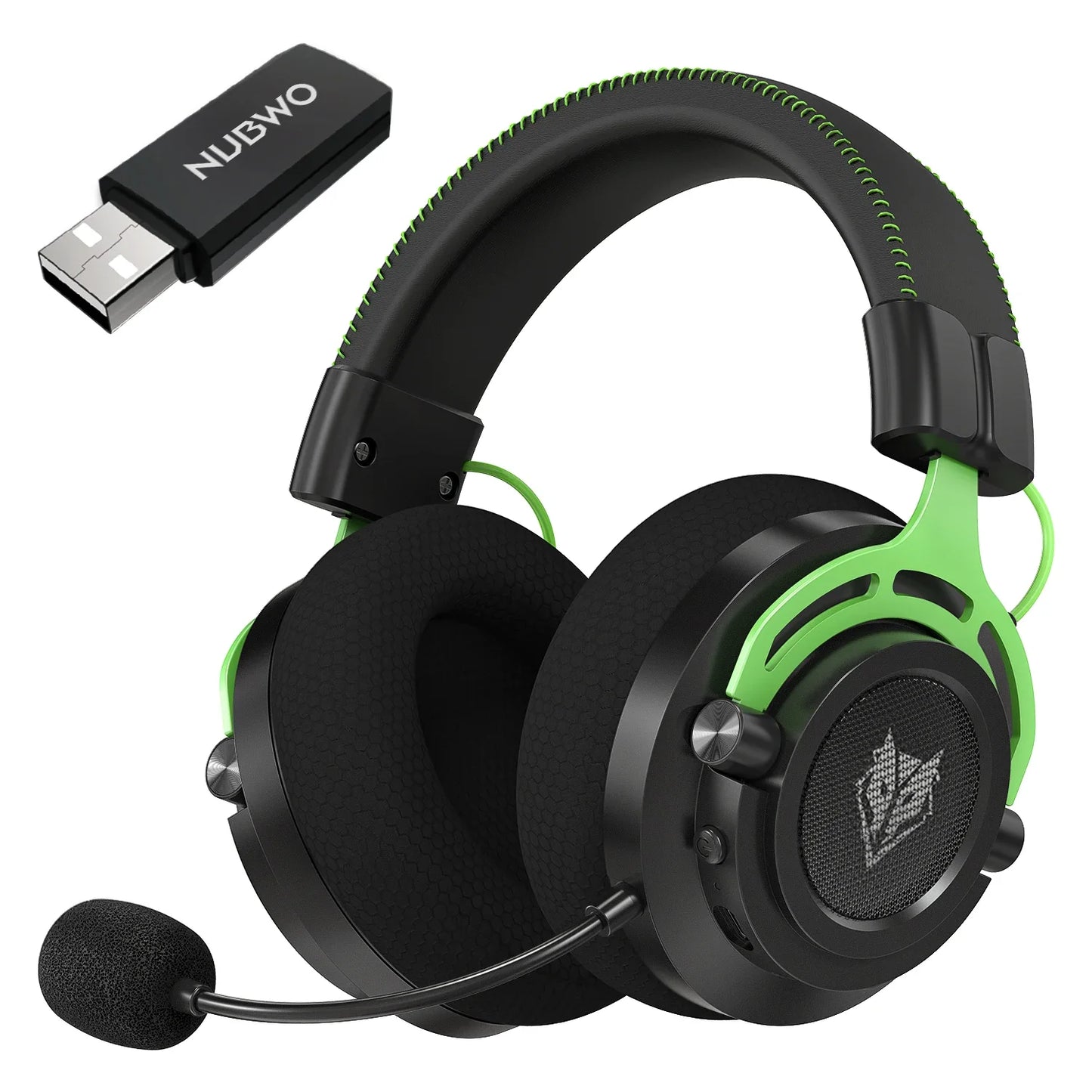 NUBWO G03 Wireless Gaming Headset With Dongle Noise Canceling Mic