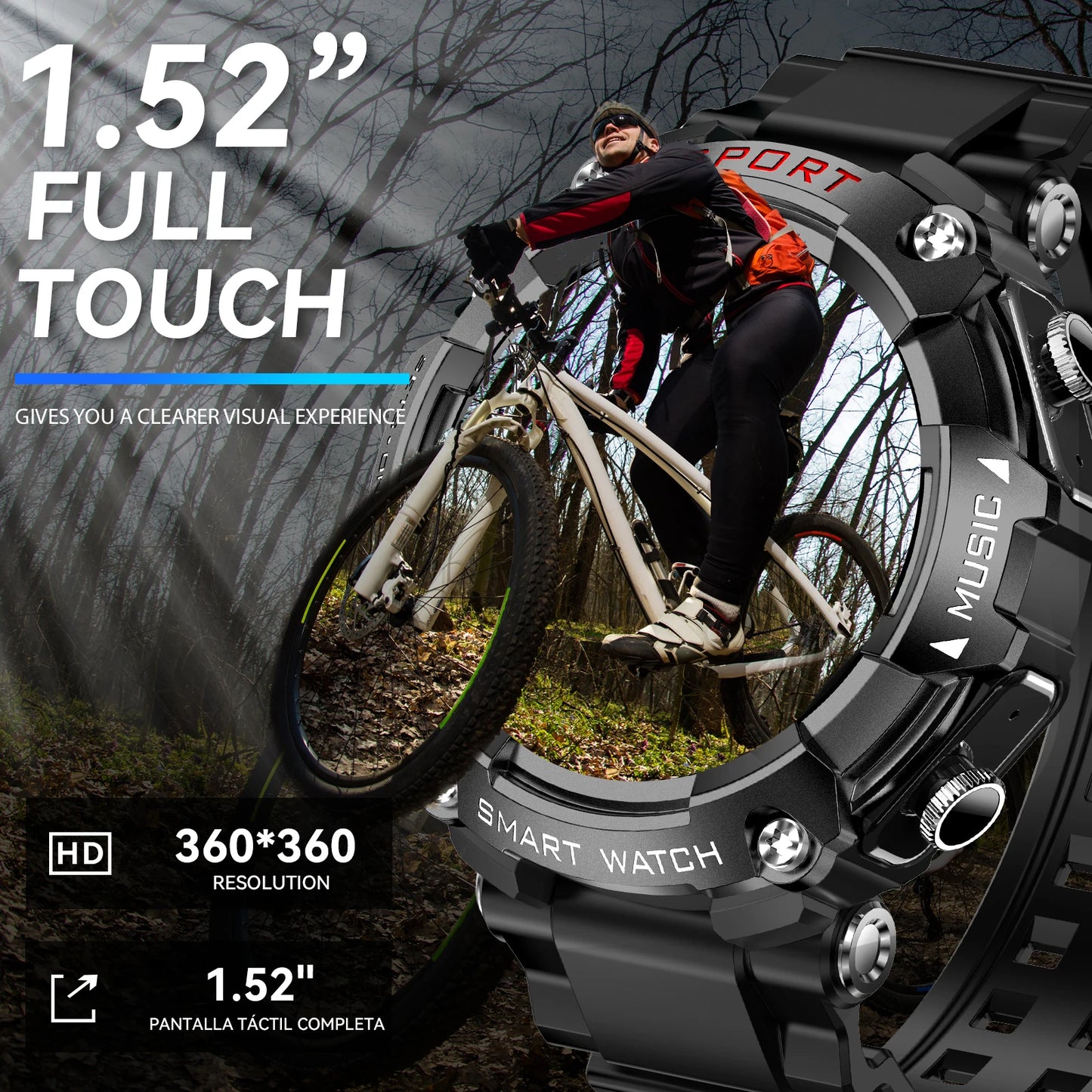 Vitality Wellness Store LaNikar Smart Watch AMOLED Headset Health Monitor