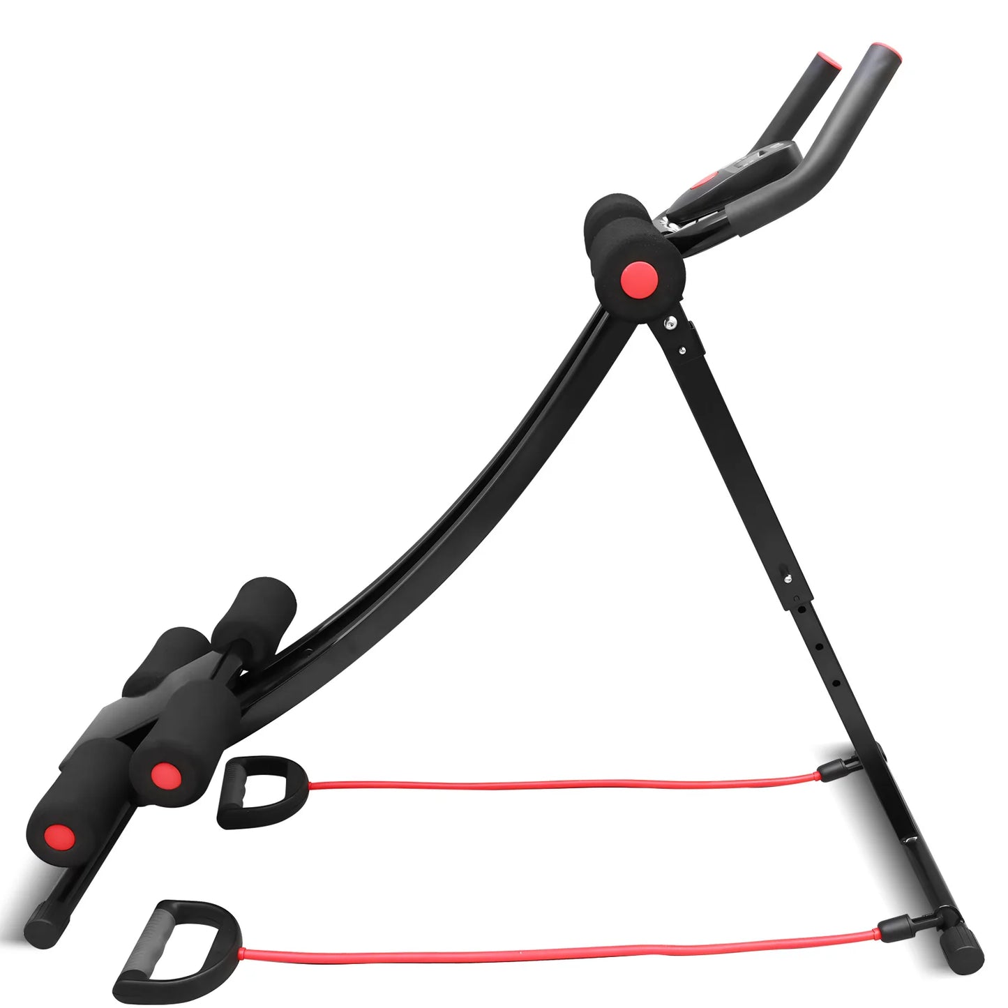 GIKPAL Foldable Ab Machine Abdominal Trainer For Home Gym LCD Display 440lbs