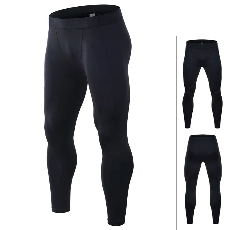 Men's Compression Sports Pants Fast Dry Running Tight Fit