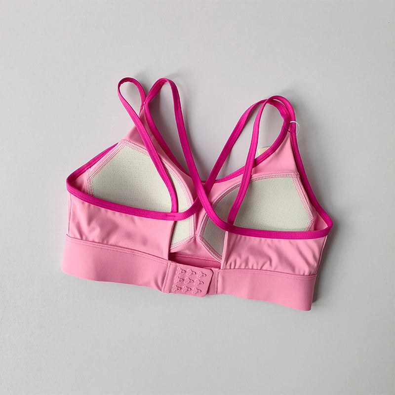 Women Running Tank Top With Shock Absorbing Yoga Pilates Bra