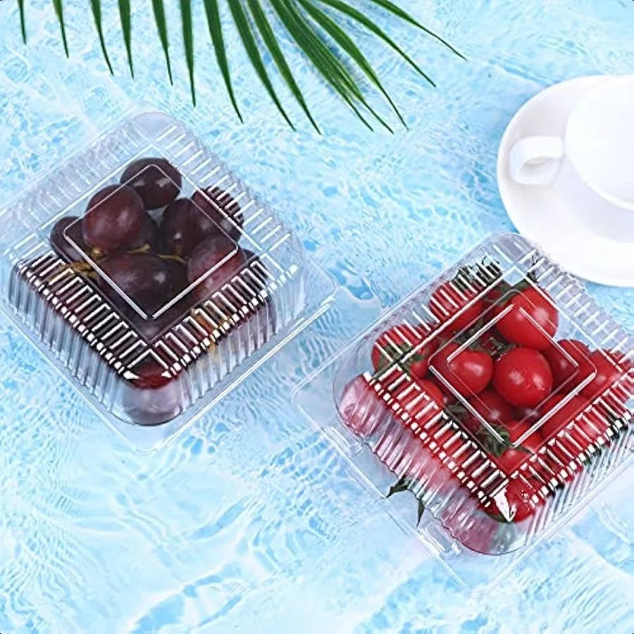 Hign Concerned Clamshell Plastic Takeout Containers 100 Pcs Pack
