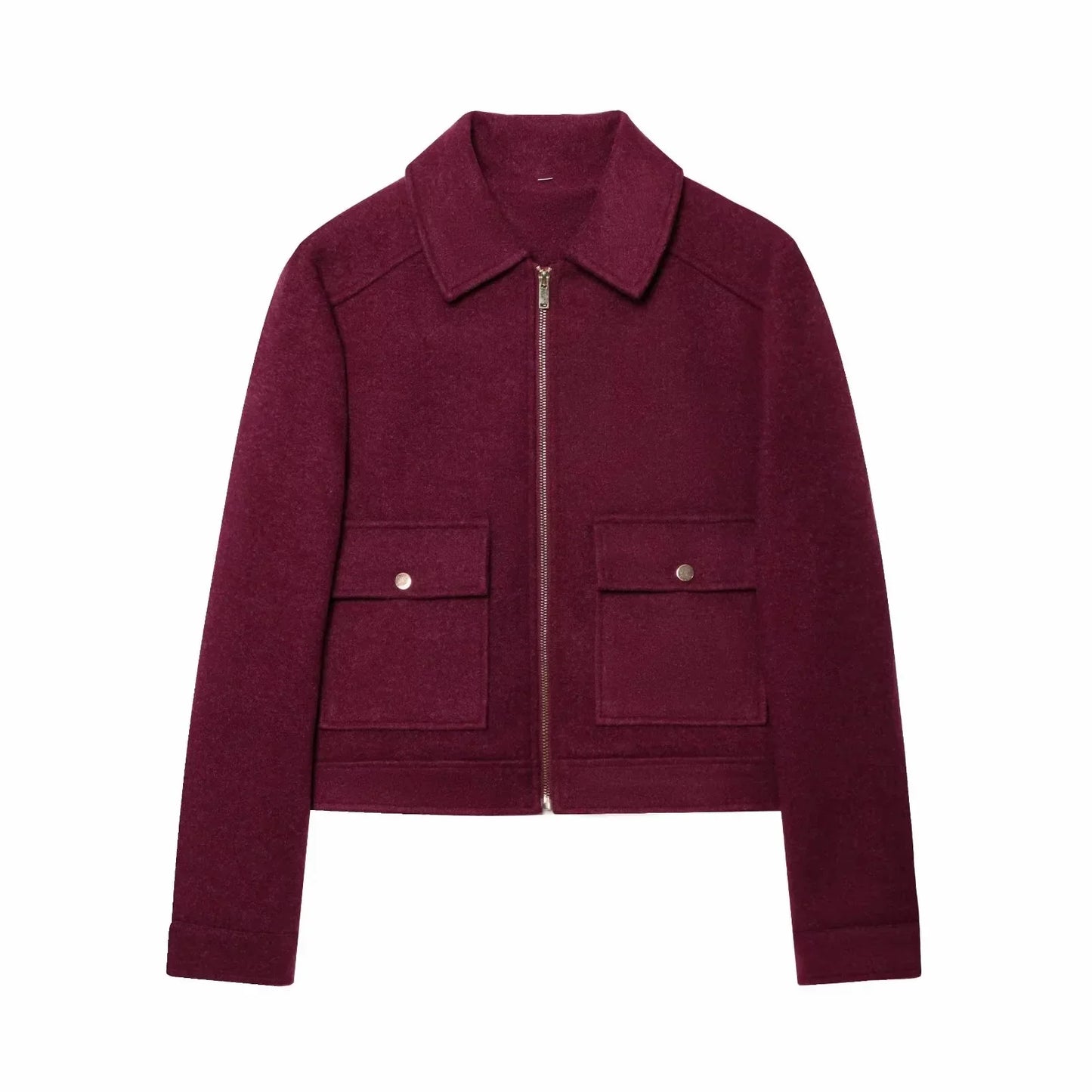 Women's Zipper Jacket Coat Outerwear Winter Elegant