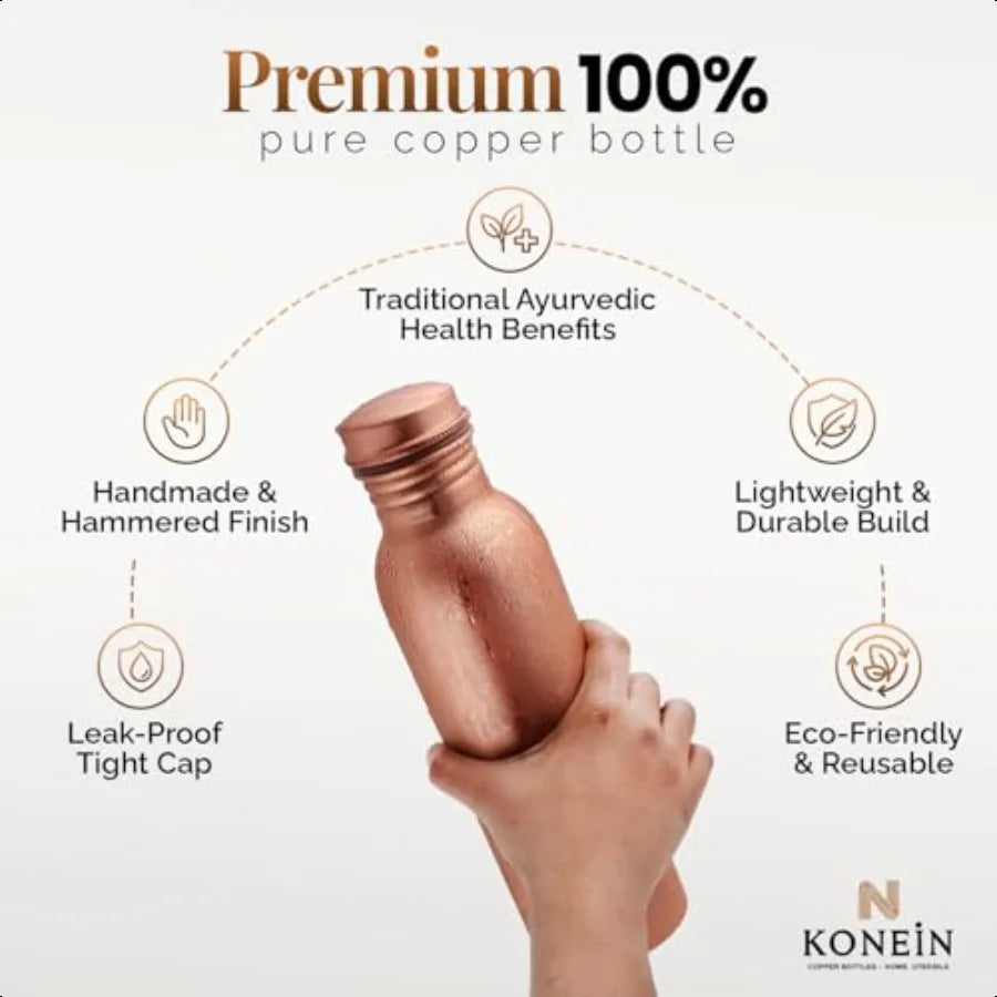 Ayurvedic Copper Water Bottle For Hydration And Healthy Living