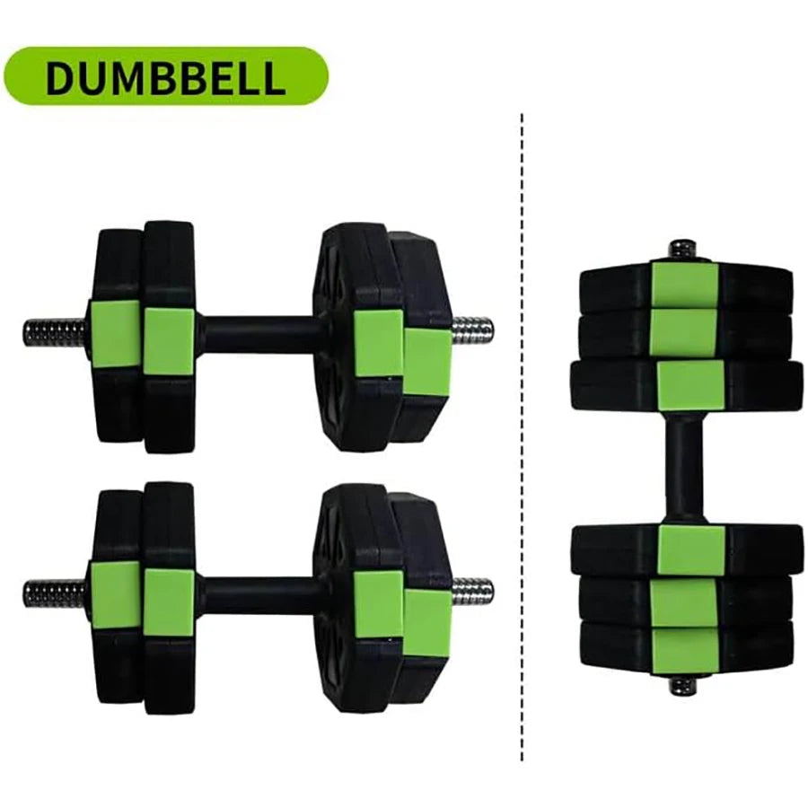 HiMISS Adjustable Dumbbell Set 2 in 1 Iron Handle Workout