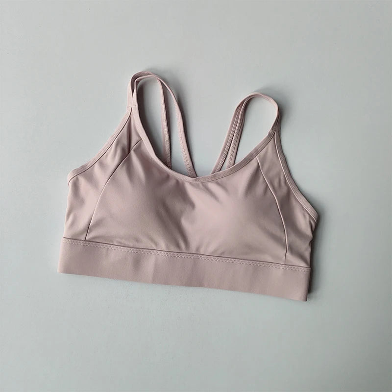Women Running Tank Top With Shock Absorbing Yoga Pilates Bra